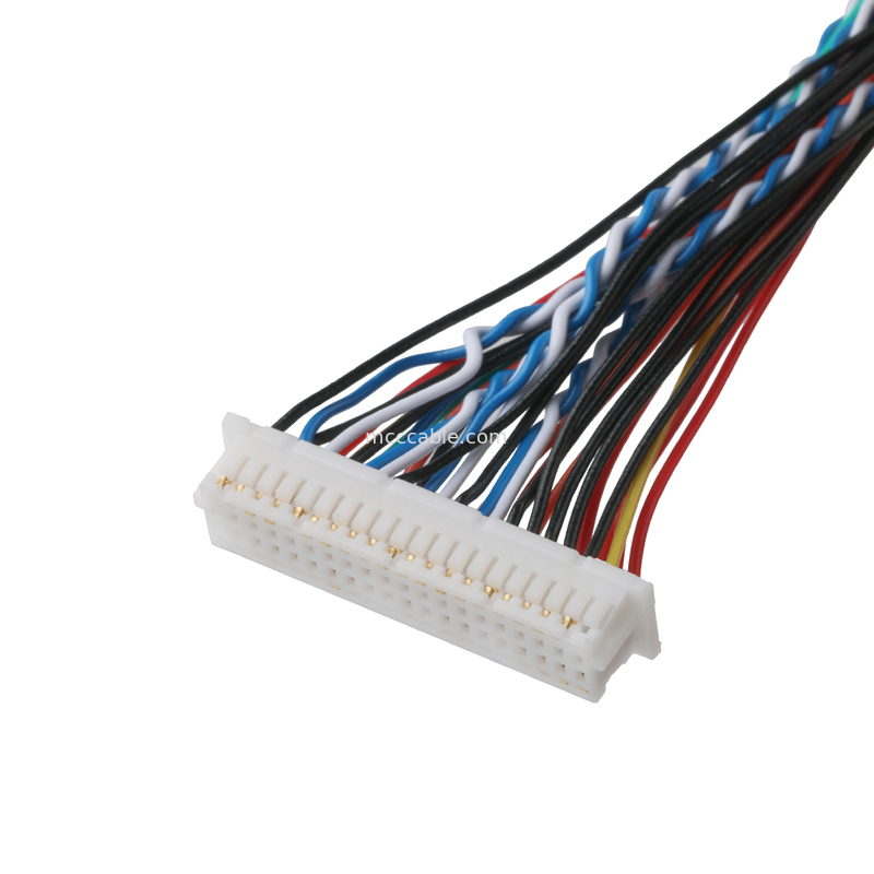 LVDS 케이블 FI-X30HL 30P에서 DF20A-40P 또는 9P HSG 케이블 동축 연결 장치 OEM/ODM