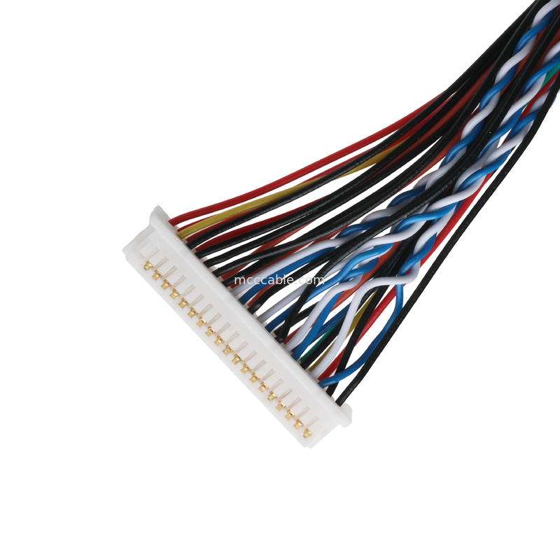 LVDS 케이블 FI-X30HL 30P에서 DF20A-40P 또는 9P HSG 케이블 동축 연결 장치 OEM/ODM