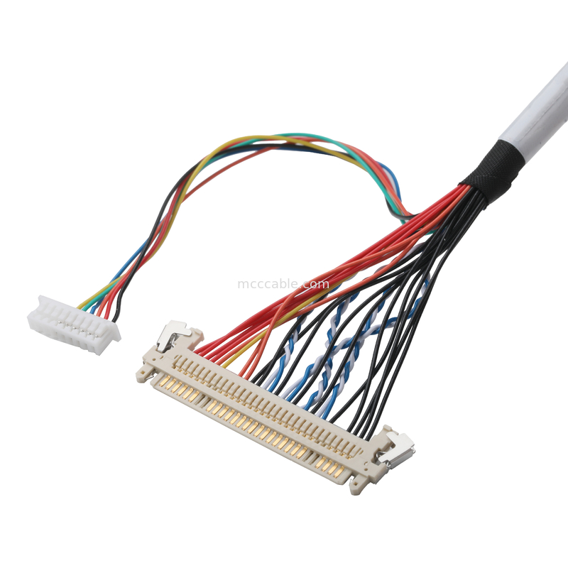 LVDS 케이블 FI-X30HL 30P에서 DF20A-40P 또는 9P HSG 케이블 동축 연결 장치 OEM/ODM