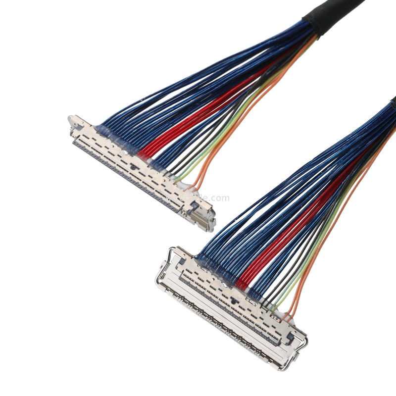 JAE FI-RE51-HL 및 JST EHR-7 ~ 20679-040T-01 LVDS EDP 케이블 마이크로 코아시얼 케이블