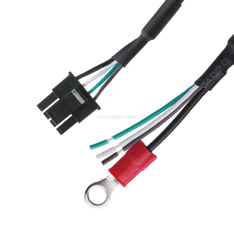 HSG 43645-0400 MX3.0-4P Semi-stripped 와이어 및 링 어더링 칼라 LVDS 케이블 집합 OEM/ODM