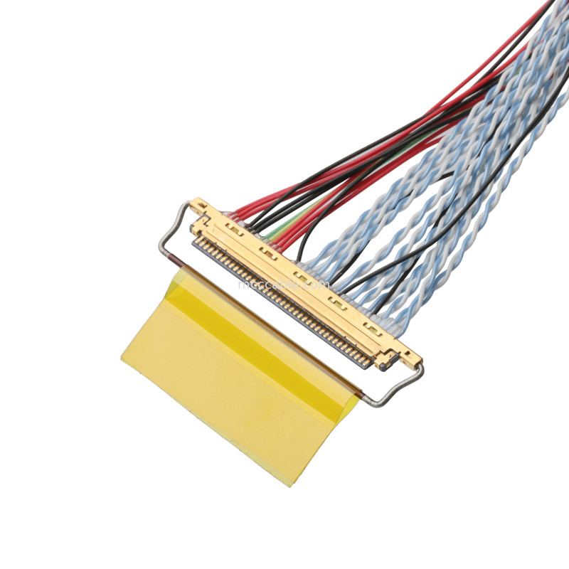 LVDS 케이블 조립 D-SUB 남성부터 Molex 51021-0400 및 20453-240T-01 와이어 커넥터 OEM/ODM