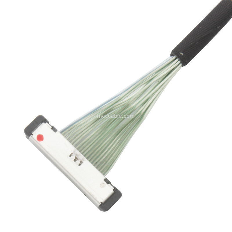 0.4mm pitch 20380-R20T-06 마이크로 코아시얼 케이블 lvds 커넥터 케이블 20P 0.4mm pitch