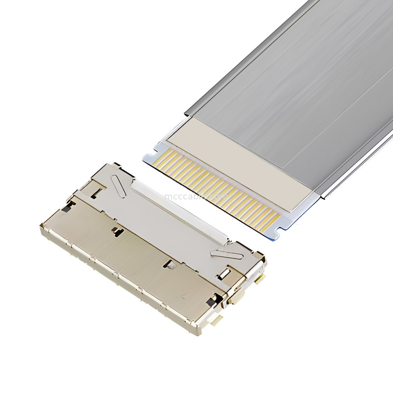 20952-024E-02 0.5mm Pitch, 완전 차단, 고속, 자동 잠금, 수평 매트, 0.5mm Pitch Shielded FFC/FPC