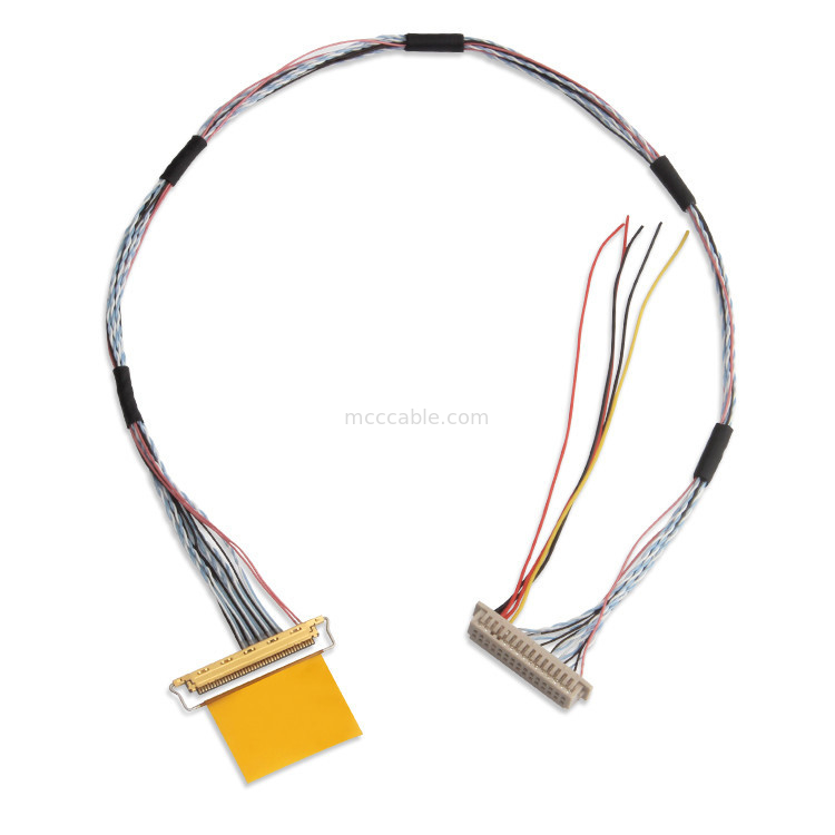 1.25mm 0.5mm Lvds 동축 케이블 Df13 30ds 1.25 ~ 20453-240T-03 0.5mm 피치
