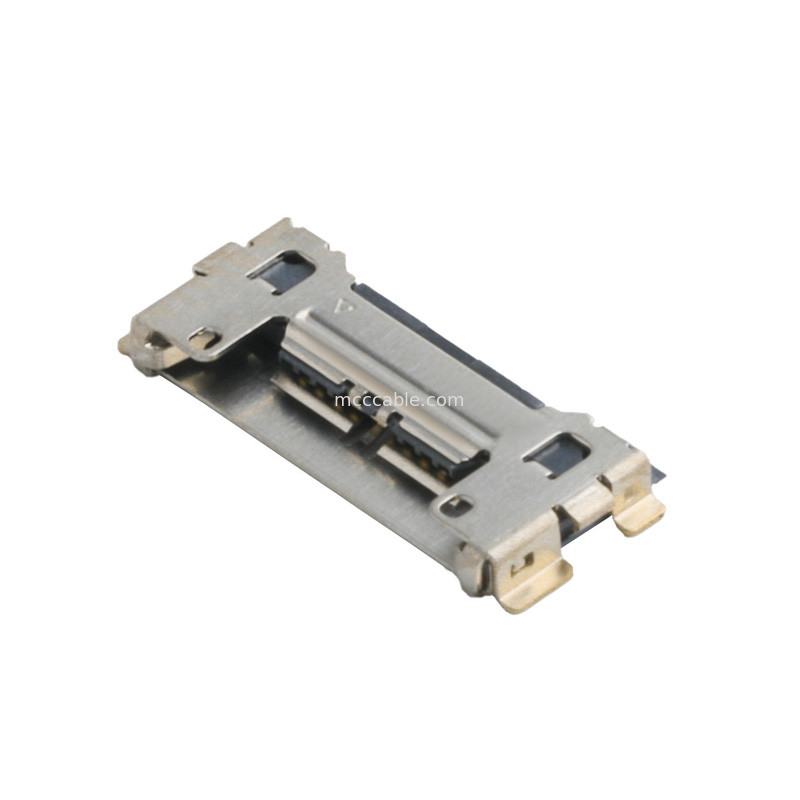 20633 시리즈 20Gbps/ Lane 20525-210E-02 마이크로 코아시얼 커넥터 0.4mm 피치 플레이트 끝 좌석