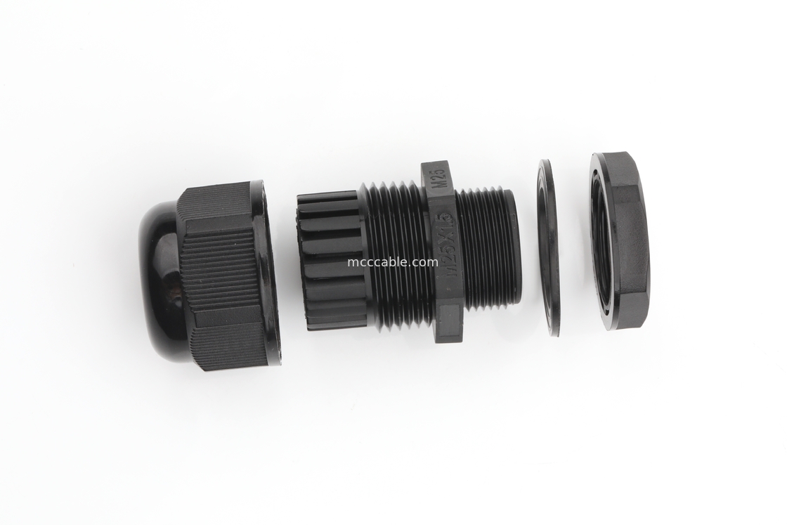 M25 산업용 방수 연결 셸 3Pin/4Pin/6Pin/7Pin/8Pin 사용자 정의 와이어 처리 OEM/ODM를 지원합니다