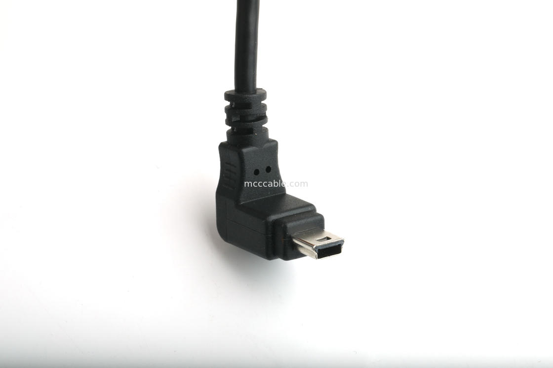 장착 가능한 USB 포트 유형 B 여성 패널 장착 어댑터 USB 미니-B 남성 위 각
