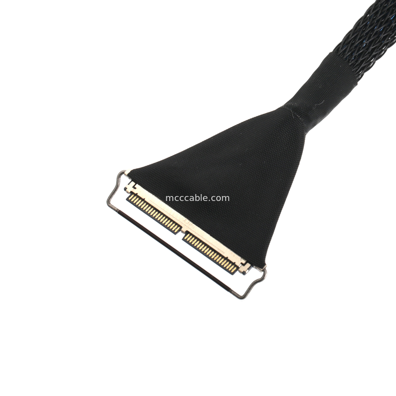 40핀 마이크로 동축 케이블, 0.4mm 피치, EDP/LVDS용 이중 차폐