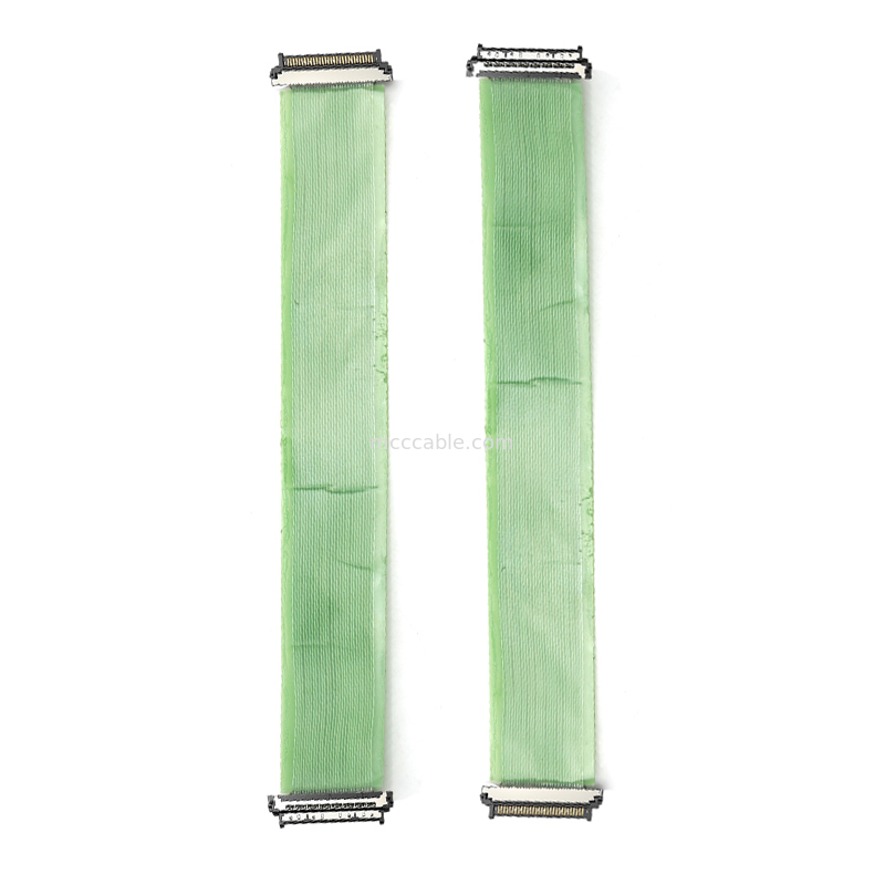 0.4mm USL20-30SS-020BH Micro Coax Ribbon Cable AEC-Q200 Certified For Automotive In-Cabin Monitoring Systems