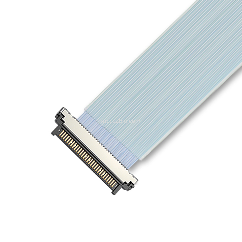 USL20-30SS-045BH 0.4mm Micro Coax Ribbon Cable Chemical-Resistant For Industrial Machine Vision Systems