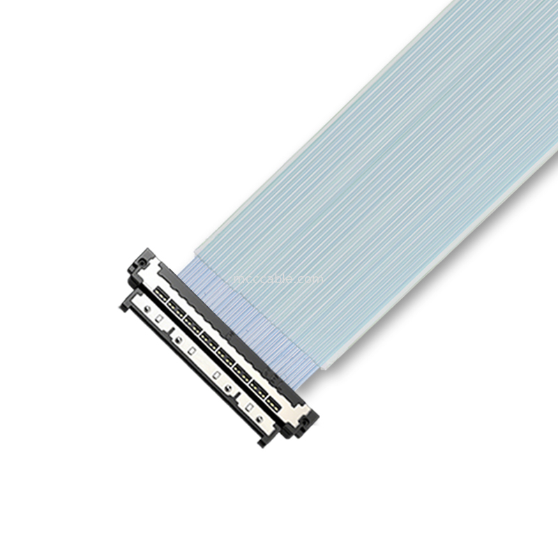USL20-30SS-045BH 0.4mm Micro Coax Ribbon Cable Chemical-Resistant For Industrial Machine Vision Systems