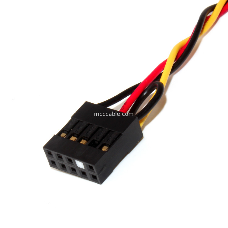 10POS 2.54MM 피치 몰렉스 22-55-2101 헤더 3.5MM 패널 마운트 오디오 잭