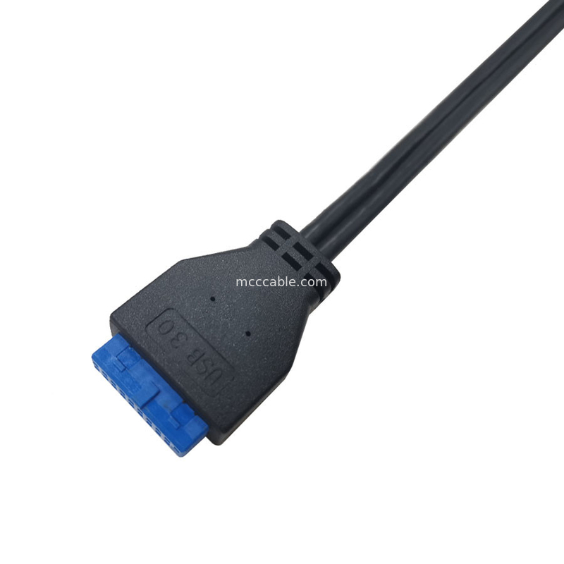 Usb 3.2 일반정보 헤더 여성 남자 프런트 패널 헤더 배선 장비에 대한 맞춘 9.5 