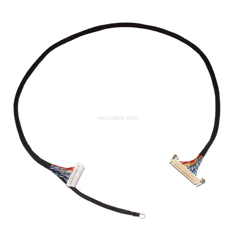 커스터마이징 길이 2.0mm Pitch Lvds 케이블 어셈블리 30 핀  DF11-24DS-2C FI-X3OHL OEM/ODM