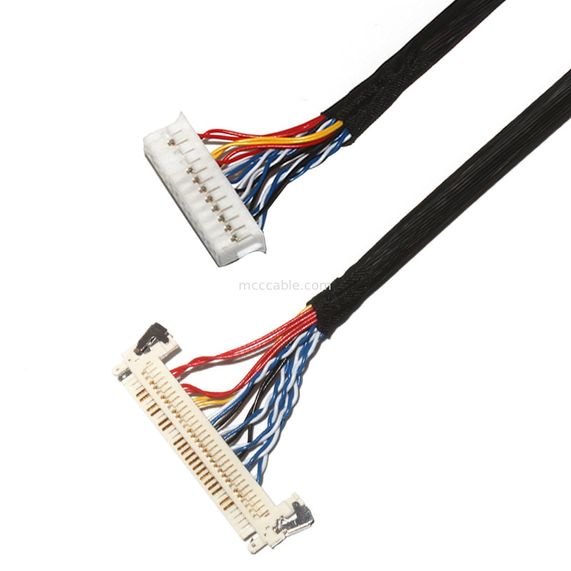커스터마이징 길이 2.0mm Pitch Lvds 케이블 어셈블리 30 핀  DF11-24DS-2C FI-X3OHL OEM/ODM
