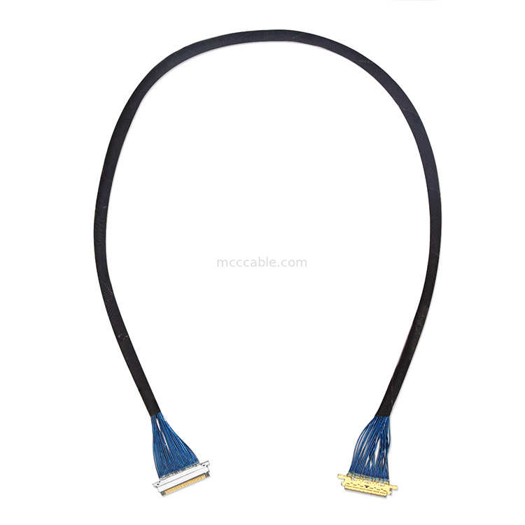 사용자 정의 길이 LVDS 마이크로 코아시얼 케이블 0.4mm 20453z-030 SD ~ 20347 기계 잠금