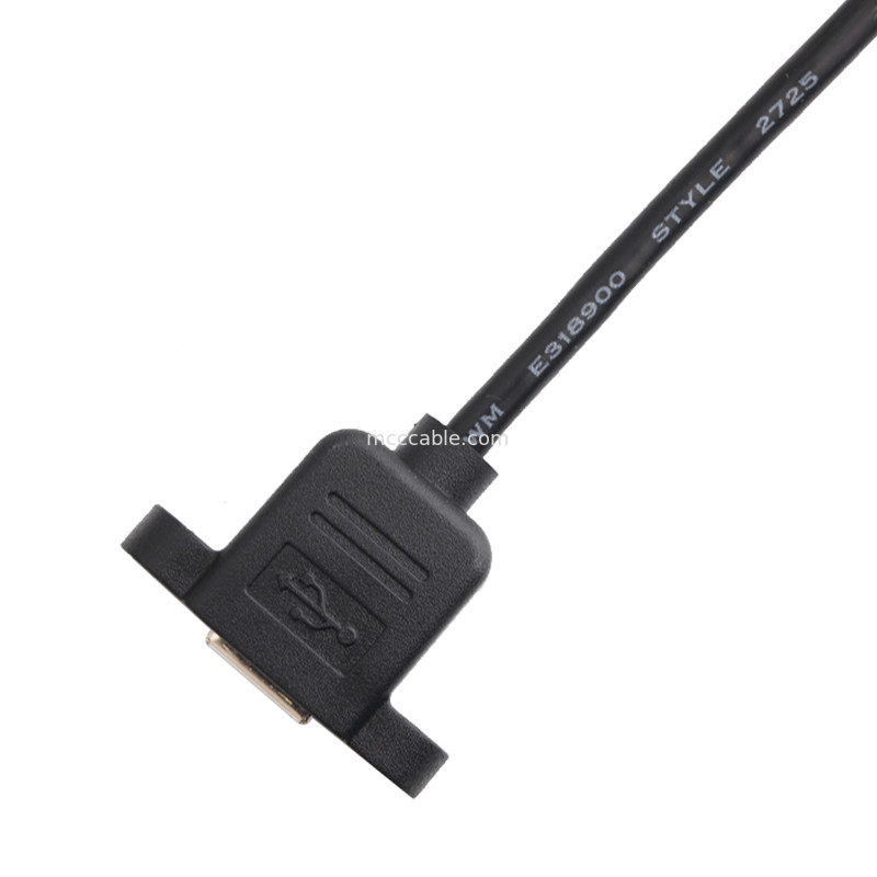 2.54mm 피치 A2542ha-6p 와이어 하네스 Durachill Usb B 케이블 패널 마운트 어셈블리