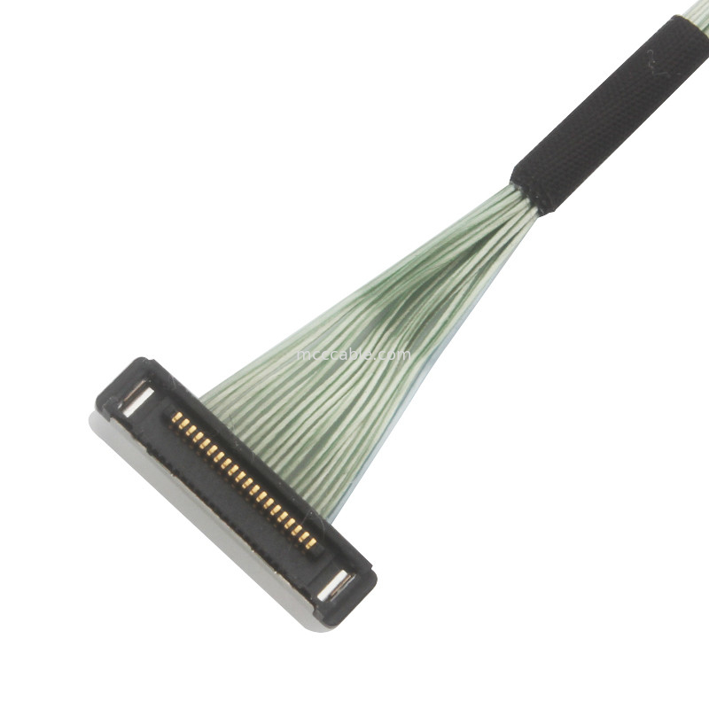 0.4mm pitch 20380-R20T-06 마이크로 코아시얼 케이블 lvds 커넥터 케이블 20P 0.4mm pitch