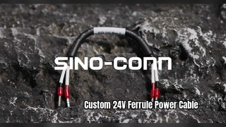 맞춤형 24V 18AWG 페룰 전원 케이블 어셈블리 솔루션