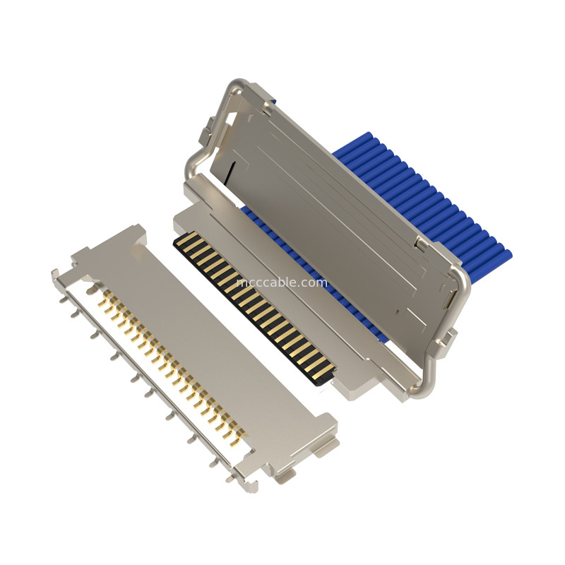 20846-020T-01 0.5mm pitch 수평 결합형 마이크로 코아시얼 커넥터