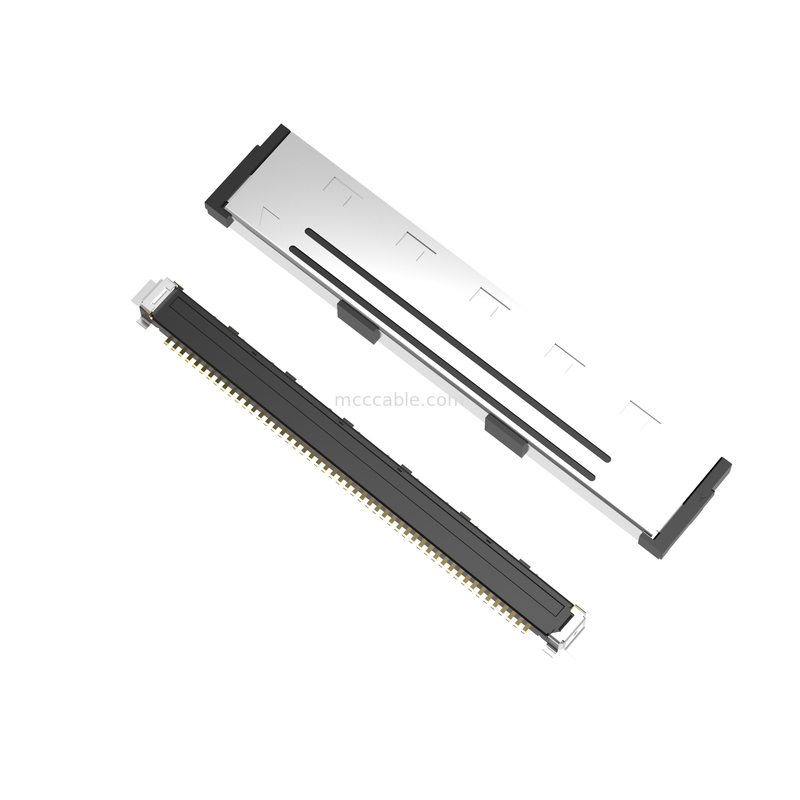 50P Lvds 마이크로 코아시 케이블 20437-050T-01 0.5mm pitch, 수직 결합형 마이크로 코아시얼 커넥터