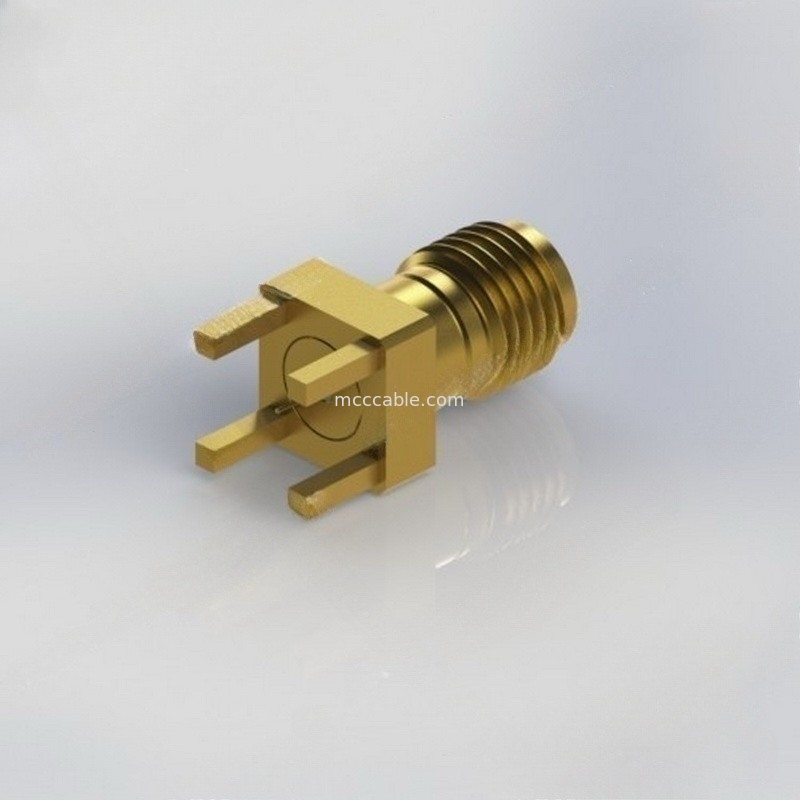 3.5 PCB 보드 에지 무선주파수 34GHz 탑재에 여성인 Mm RF 동축 케이블 컨넥터