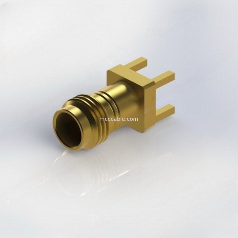 3.5 PCB 보드 에지 무선주파수 34GHz 탑재에 여성인 Mm RF 동축 케이블 컨넥터
