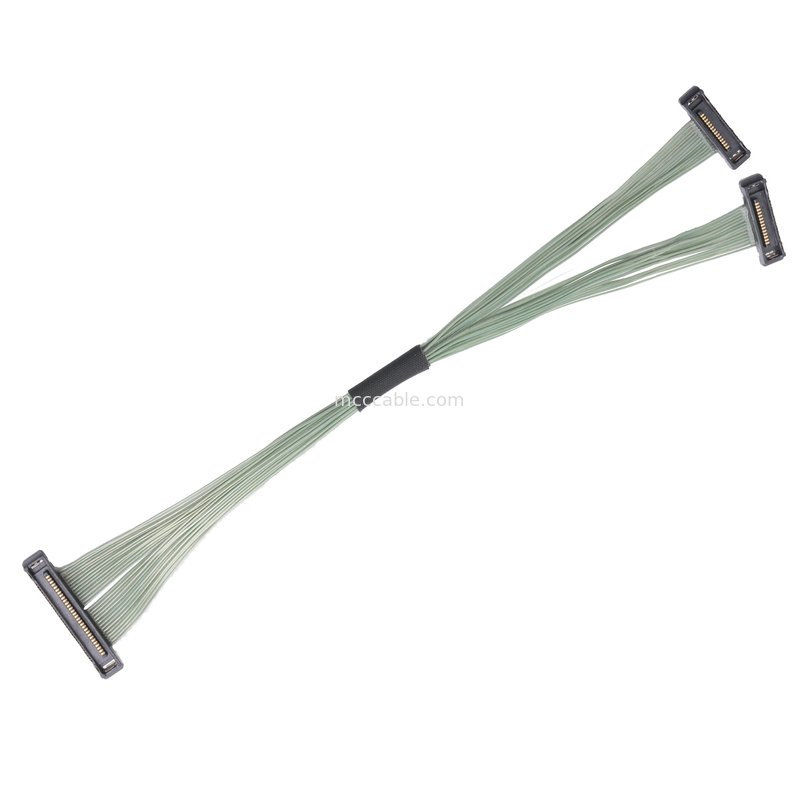 35P 마이크로 코아시얼 케이블 20380-035t-06 Lvds 커넥터 0.4mm 피치 오른쪽 각