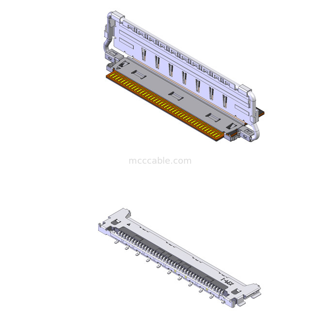 20856-030T-01 0.4mm Pitch 30P 마이크로 코아시얼 케이블 조립 케이블 짝짓기 방향 수평