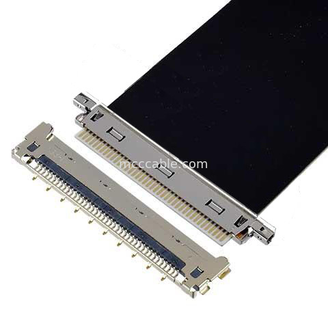 20856-030T-01 0.4mm Pitch 30P 마이크로 코아시얼 케이블 조립 케이블 짝짓기 방향 수평