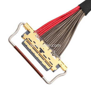 UL EDP LVDS 코아시얼 케이블 0.4mm Pitch 20633-220T-01S 20 핀 사용자 정의 길이