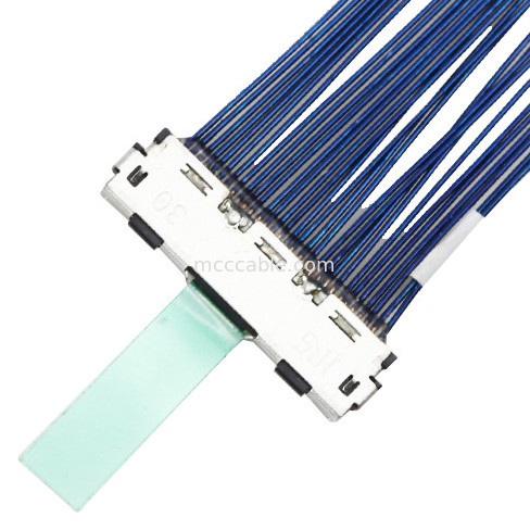0.5mm 피치  30P 마이크로 동축 케이블 Lvds 동축 케이블 DF80D-30P-0.5SD