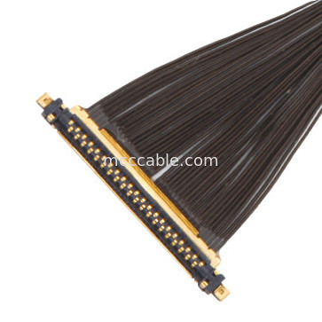40P UL11130 46AWG 마이크로 코아시얼 케이블 집합 20531-040t-02 IDC 포밍 OEM/ODM