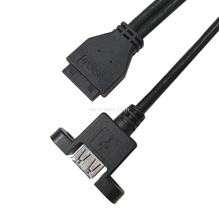 USB 3.0 패널은 20 핀헤더 메인보드 맞춘 배선 장비에 x2를 탑재합니다