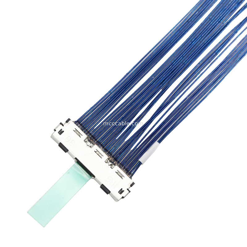 0.5mm 피치  30P 마이크로 동축 케이블 Lvds 동축 케이블 DF80D-30P-0.5SD