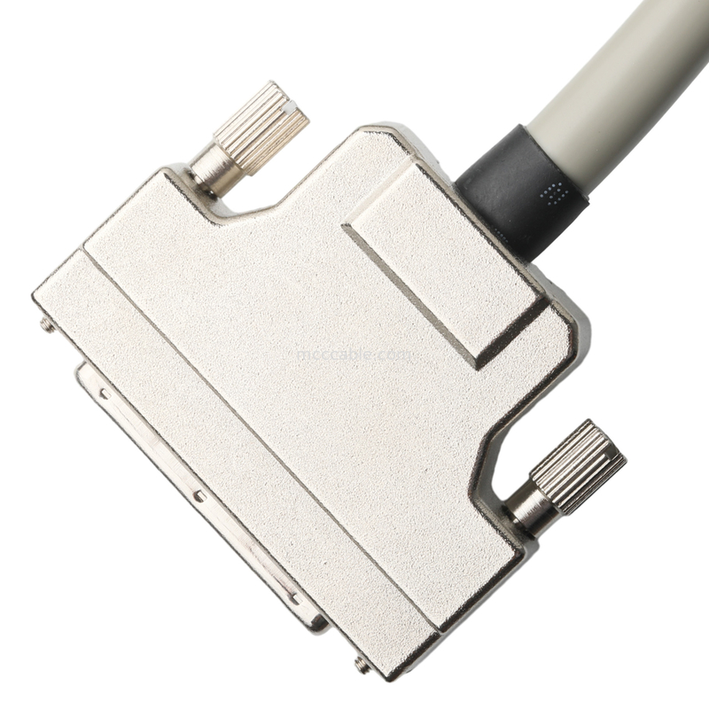 Hd D Sub Db50 케이스 주황 합금 니켈 접착 D-Sub Mdr 플러그 Od 90mm