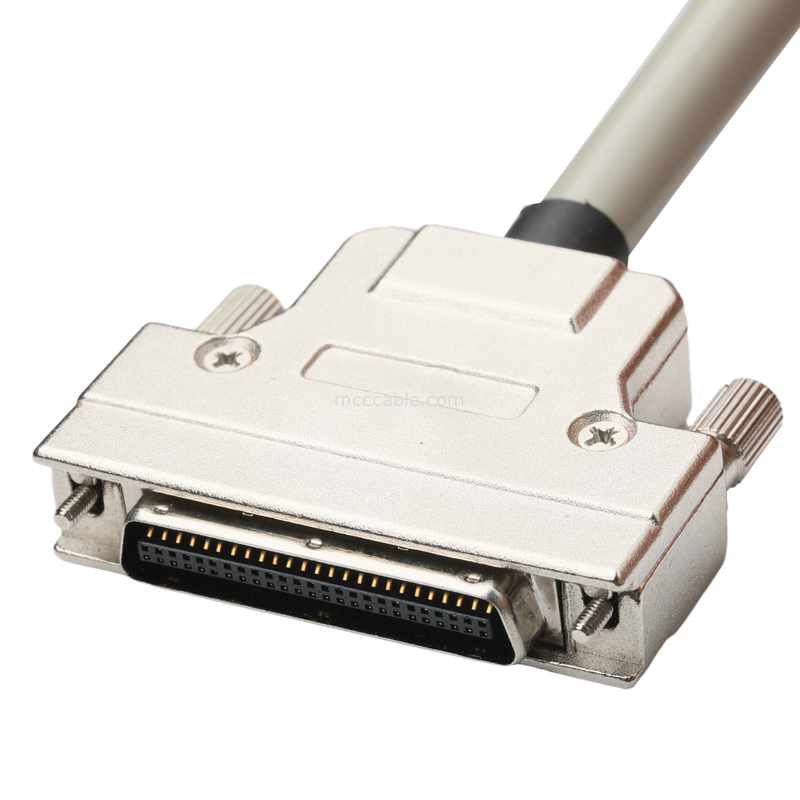 Hd D Sub Db50 케이스 주황 합금 니켈 접착 D-Sub Mdr 플러그 Od 90mm