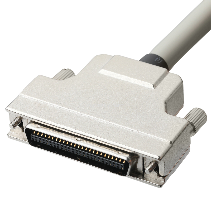 Hd D Sub Db50 케이스 주황 합금 니켈 접착 D-Sub Mdr 플러그 Od 90mm