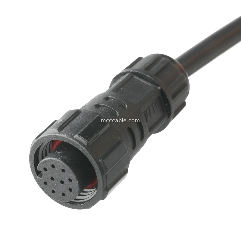 IP67 방수 커넥터 M16 여성 SH1.0 9P UL 2464 28AWG*4PR+AEB 케이블 ROHS