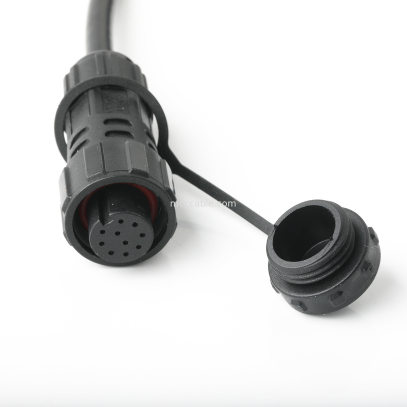 IP67 방수 커넥터 M16 여성 SH1.0 9P UL 2464 28AWG*4PR+AEB 케이블 ROHS