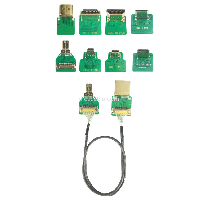 커넥터 어댑터 ®-VS 20525-020E-02에서 0.4mm Pitch Hd HDMI 어댑터 타입 미니 HDMI-C