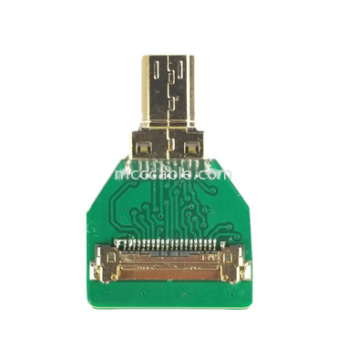 MIPI 커넥터 어댑터 OEM ODM HDMI 케이블 어댑터 마이크로 스트레이트 헤드 HDMI-D-180° To 20454-220-02 20455 20453
