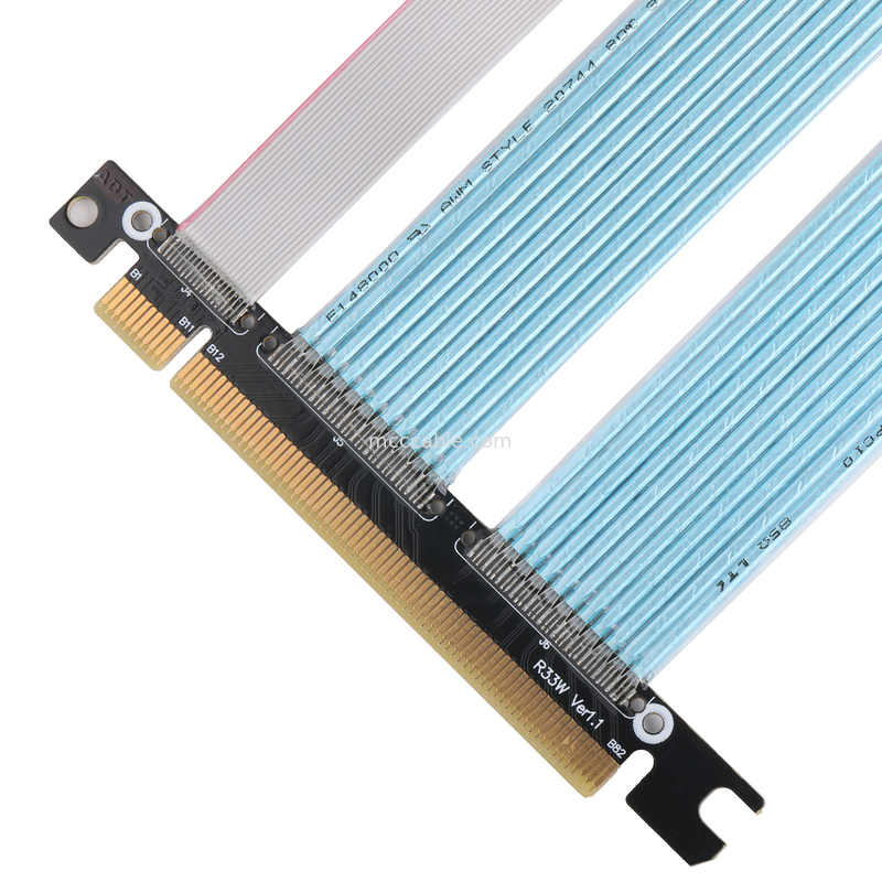 PCB 매우 얇은 동축 케이블 PCIE 그래픽 컴퓨터 그래픽 카드 확장 어댑터 케이블