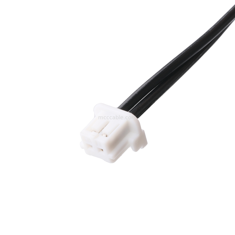 DC 플러그 2.1*5.5mm Solder 타입 PVC 외관 90 각에서 흰색 하우징 2P MOLEX F
