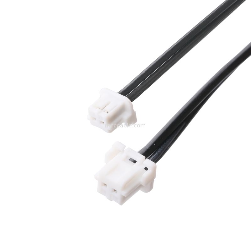 DC 플러그 2.1*5.5mm Solder 타입 PVC 외관 90 각에서 흰색 하우징 2P MOLEX F
