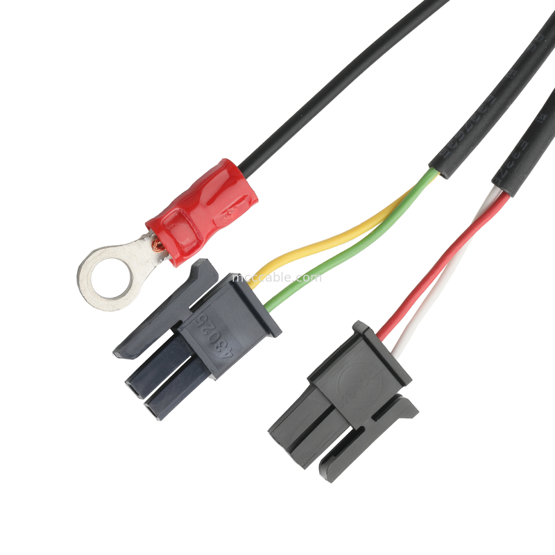 LVDS CABLE HSG 43025-0600 Picth 3.0mm MX로 HSG 43025-0200 및 RV1.25-4 커넥터 OEM/ODM 길이 케이블 커스터마이즈