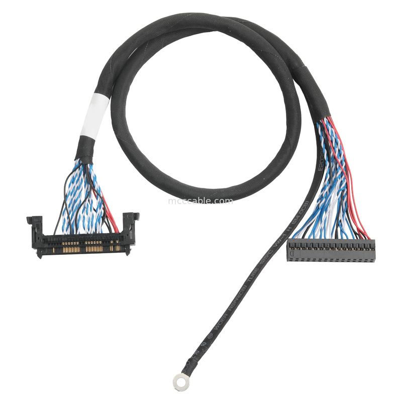 LVDS 케이블 집합체 JAE FI-RE51HL 51pin에서 DP2.0 30pin 또는 EGN UL 1571 28AWG 케이블 OEM/ODM