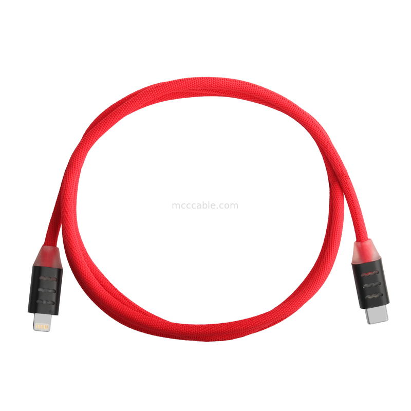 빠른 충전용 USB C에서 번개 케이블 삼성 및 애플 폰 OEM / ODM