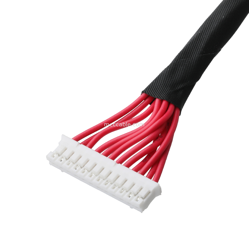 12P JST PHR-12 또는 LHE PH-12Y HSG 사용자 정의 와이어 허리 케이블 배터리 보드 라인 끝 연결 장치